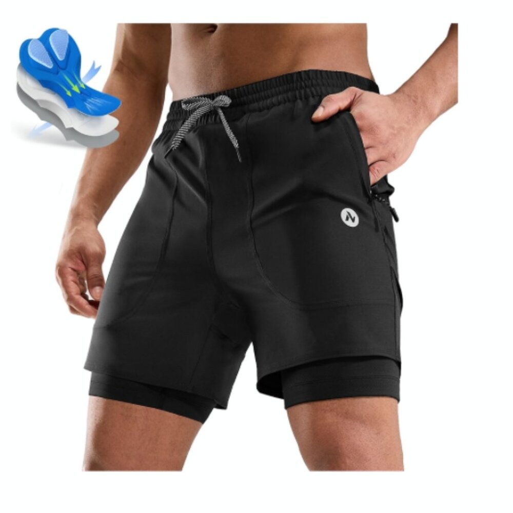 Nepest Men's Small black Mountain Bike Shorts 3D Padded